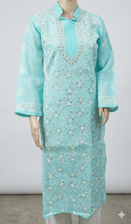 Lucknowi cotton gotta patti kurti || C226