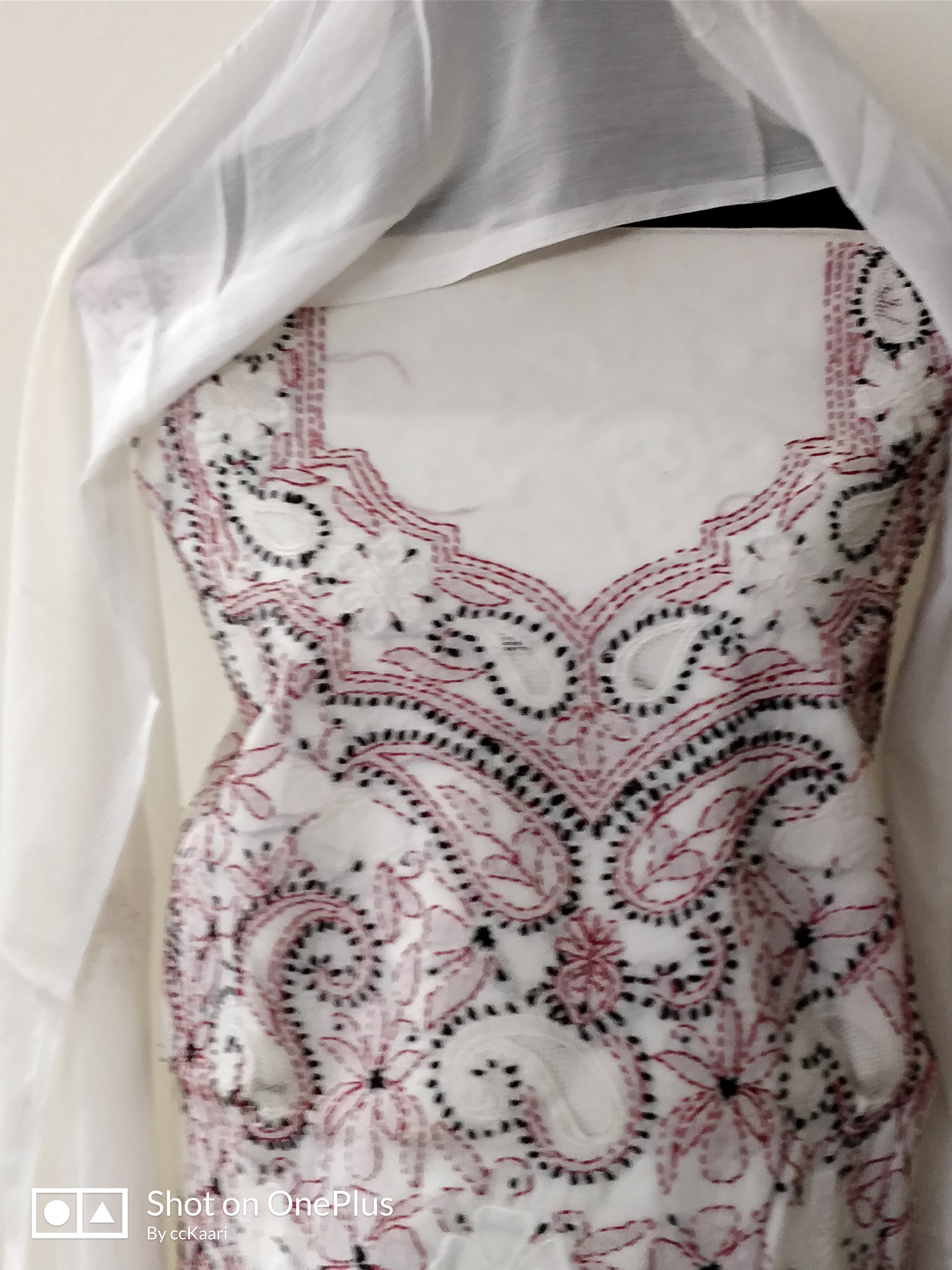 Cotton Chikankari dress material
