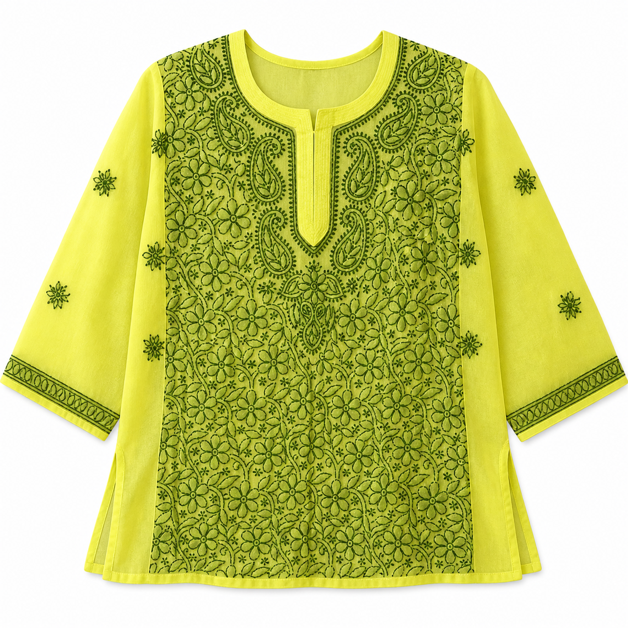 Lucknowi georgette short top || LGST014