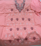 Cotton Chikankari dress material