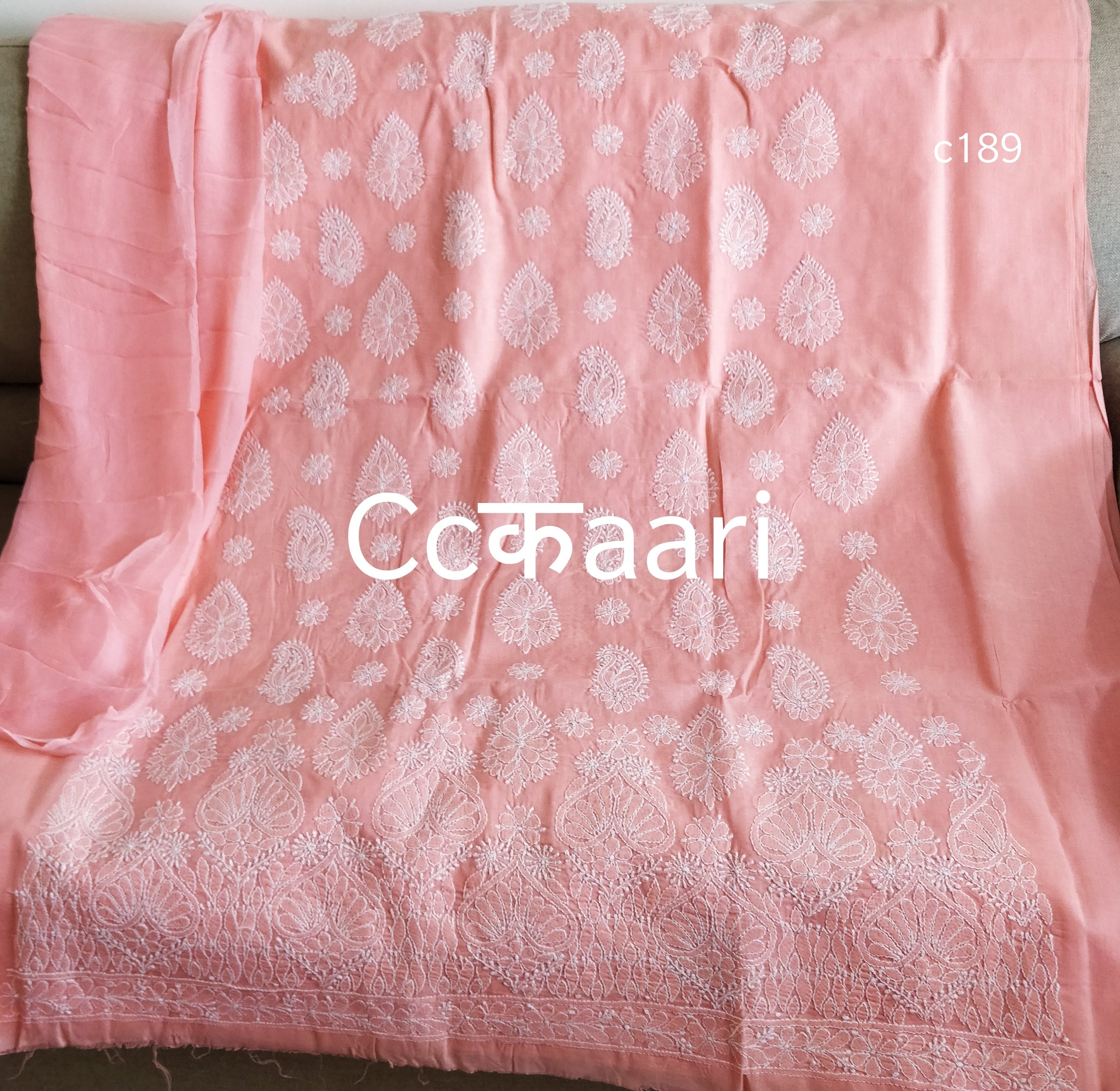 Cotton Chikankari dress material