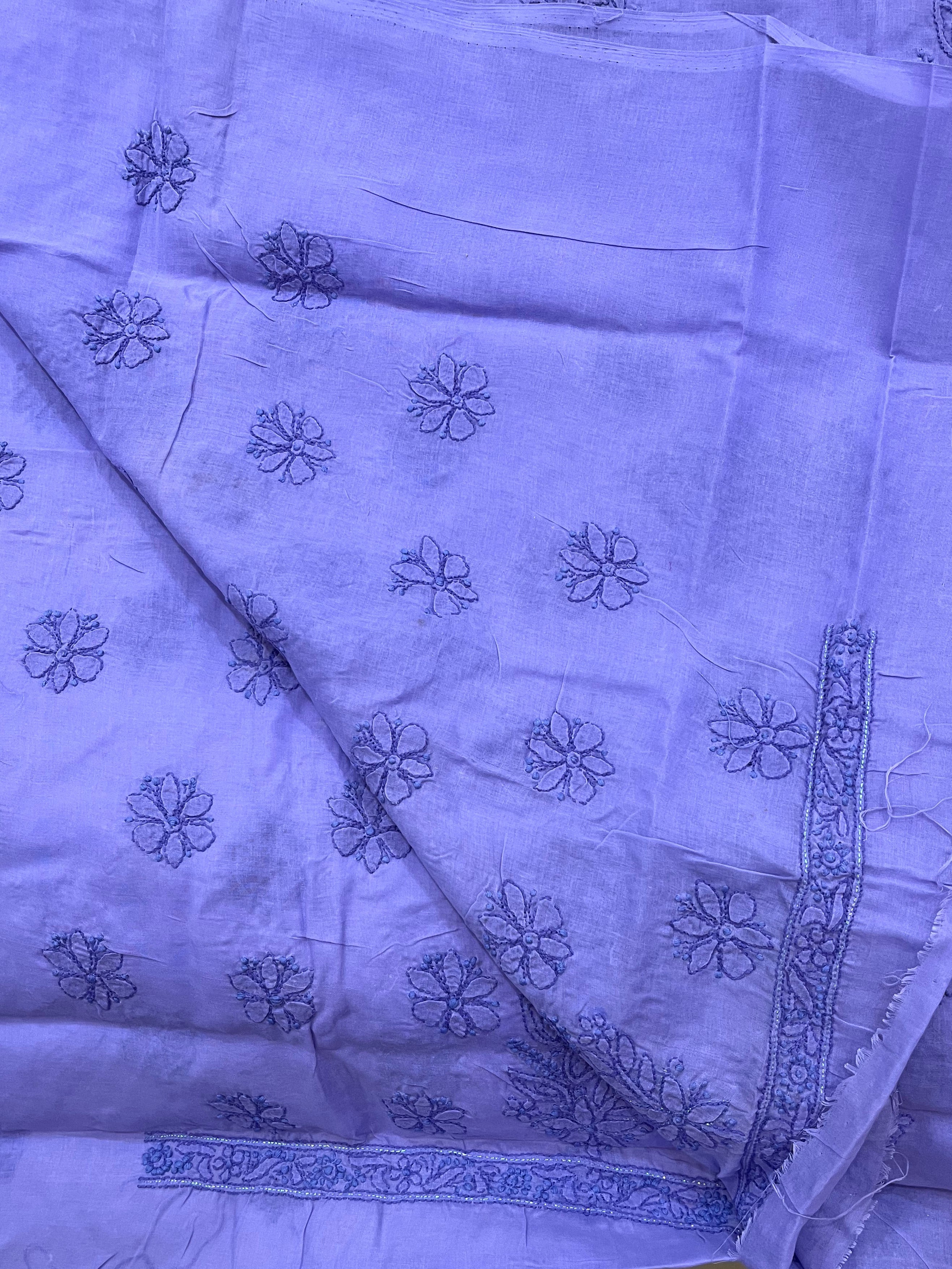 Cotton Chikankari dress material