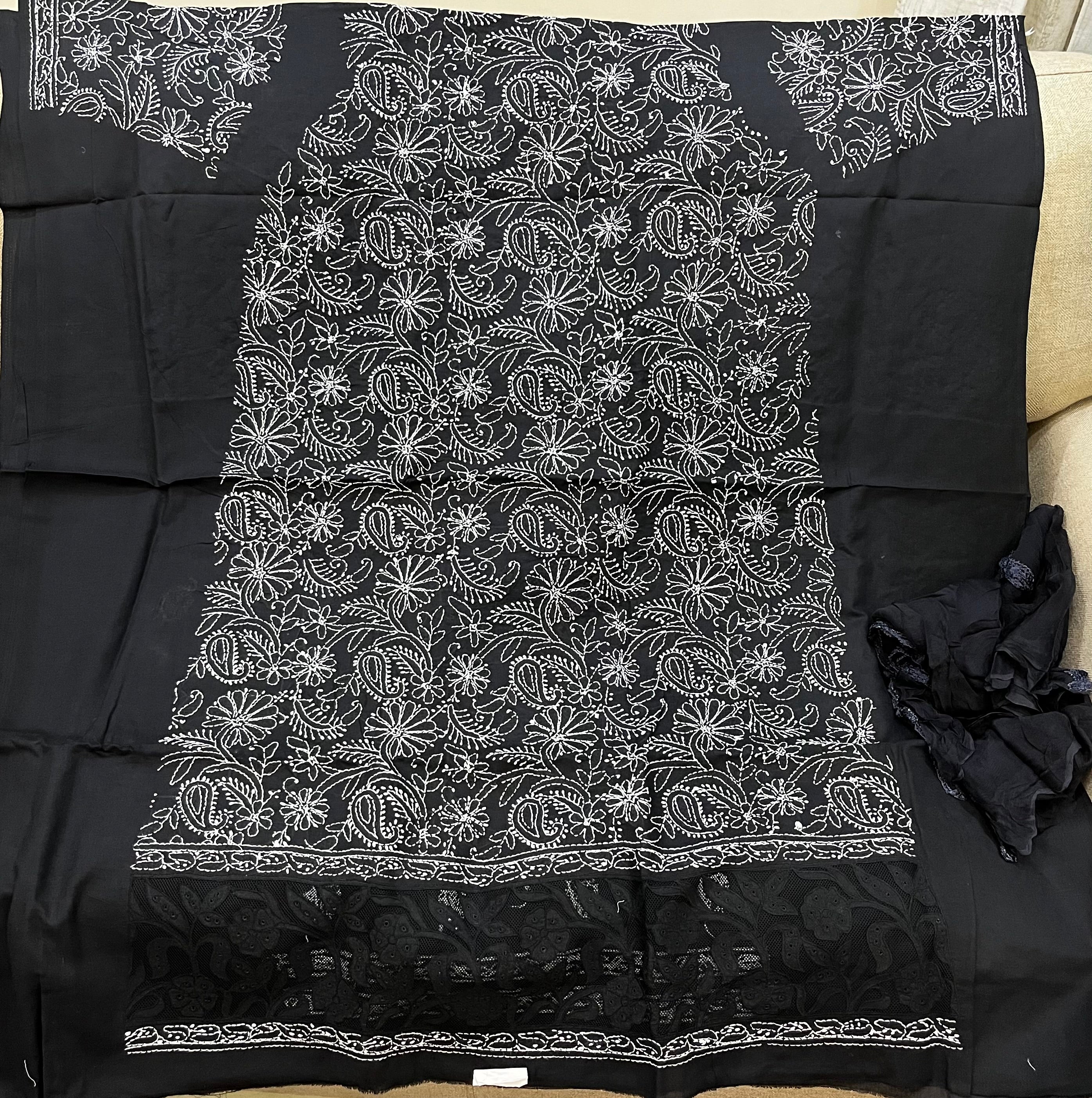 Cotton Chikankari dress material