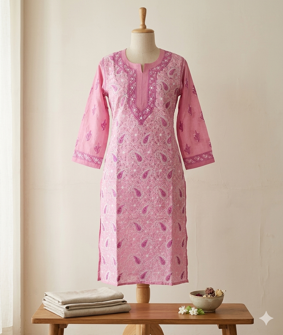 Lucknowi cotton kurti || Cot6