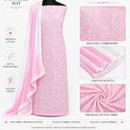 Cotton Chikankari dress material