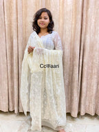 Chikankari Georgette dupatta /kurti piece TD005