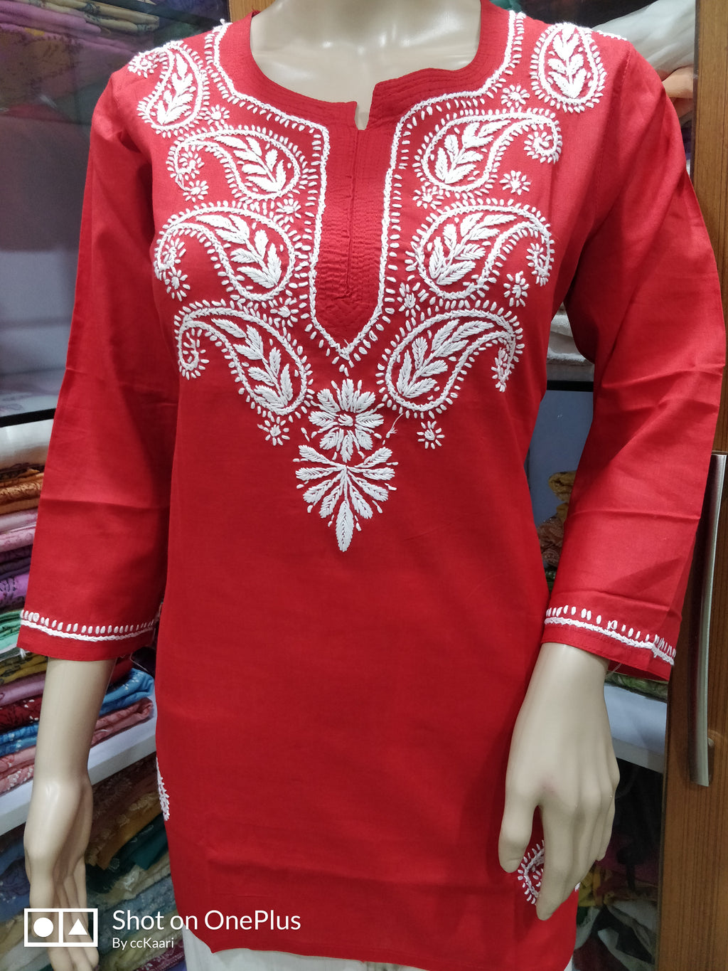 Lucknowi Cotton short top CS01