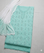 Cotton Chikankari dress material