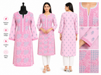 Lucknowi cotton kurti || C266