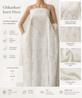Cotton Chikankari kurti piece