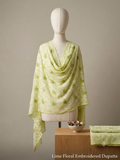 Chikankari Georgette dupatta /kurti piece TD010