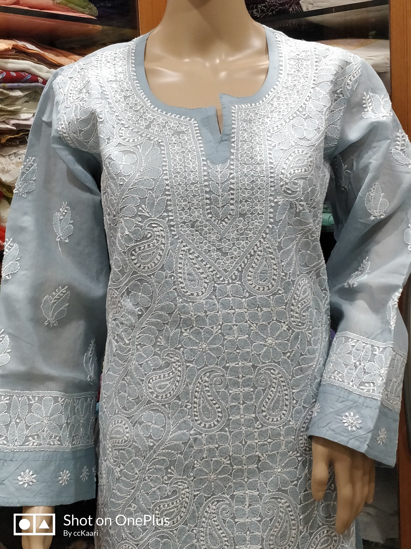 Lucknowi cotton kurti || C280