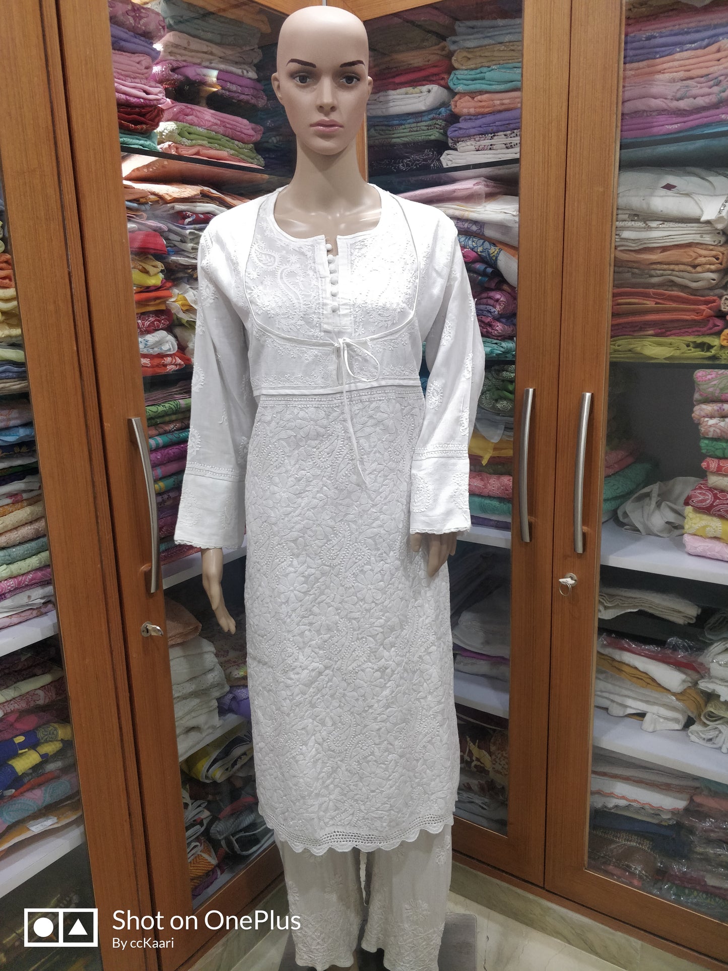 Lucknowi cotton kurti ||