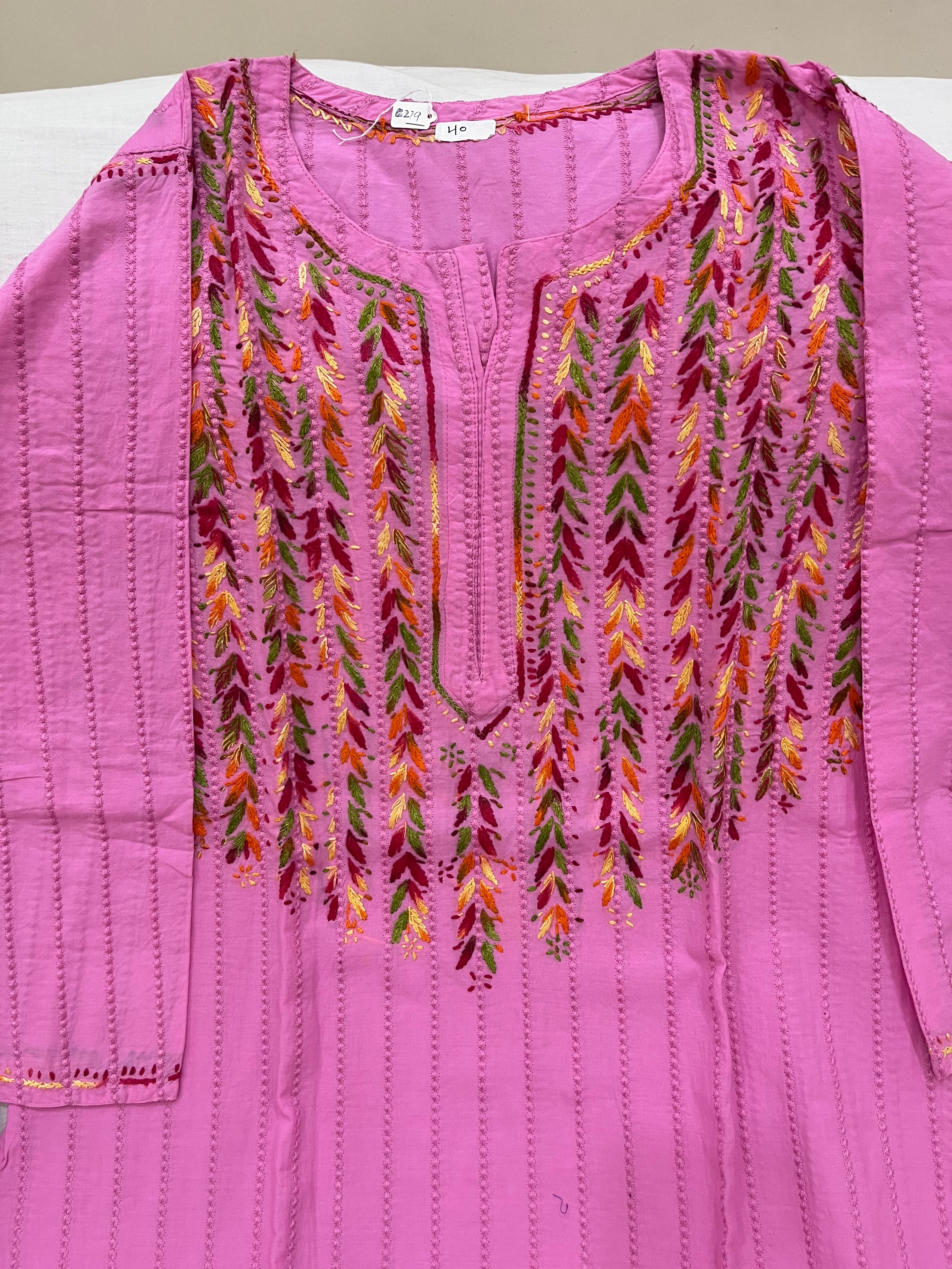 Lucknowi cotton kurti || C277,278,279