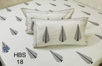 Handblock Pigment King Size Bedsheets || 2 Pillow Covers | HBS18
