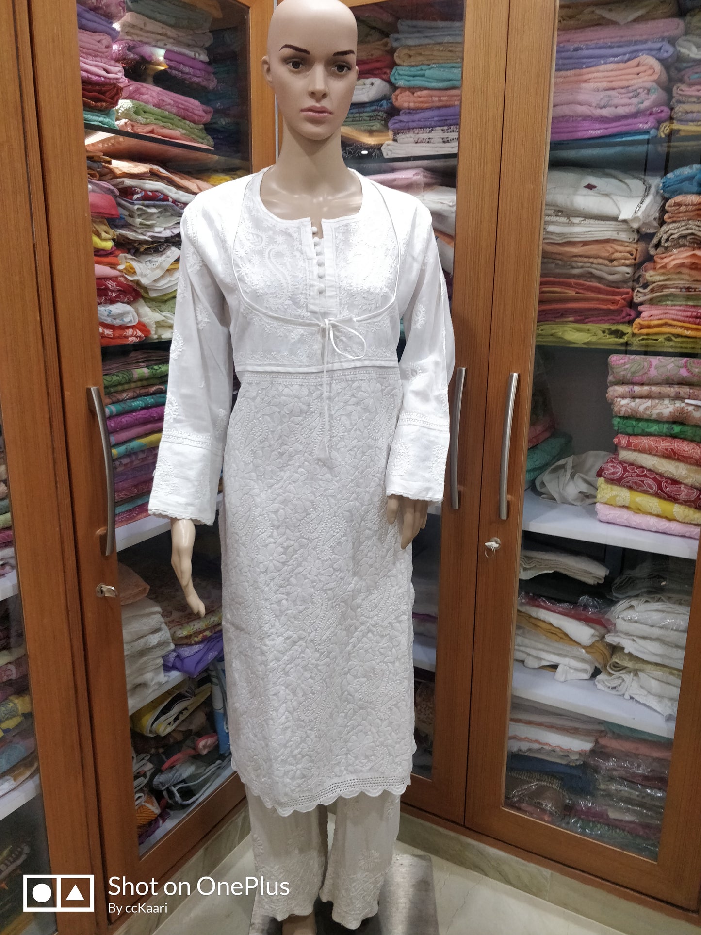 Lucknowi cotton kurti ||