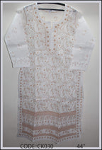 Lucknowi cotton kurti || Ck030