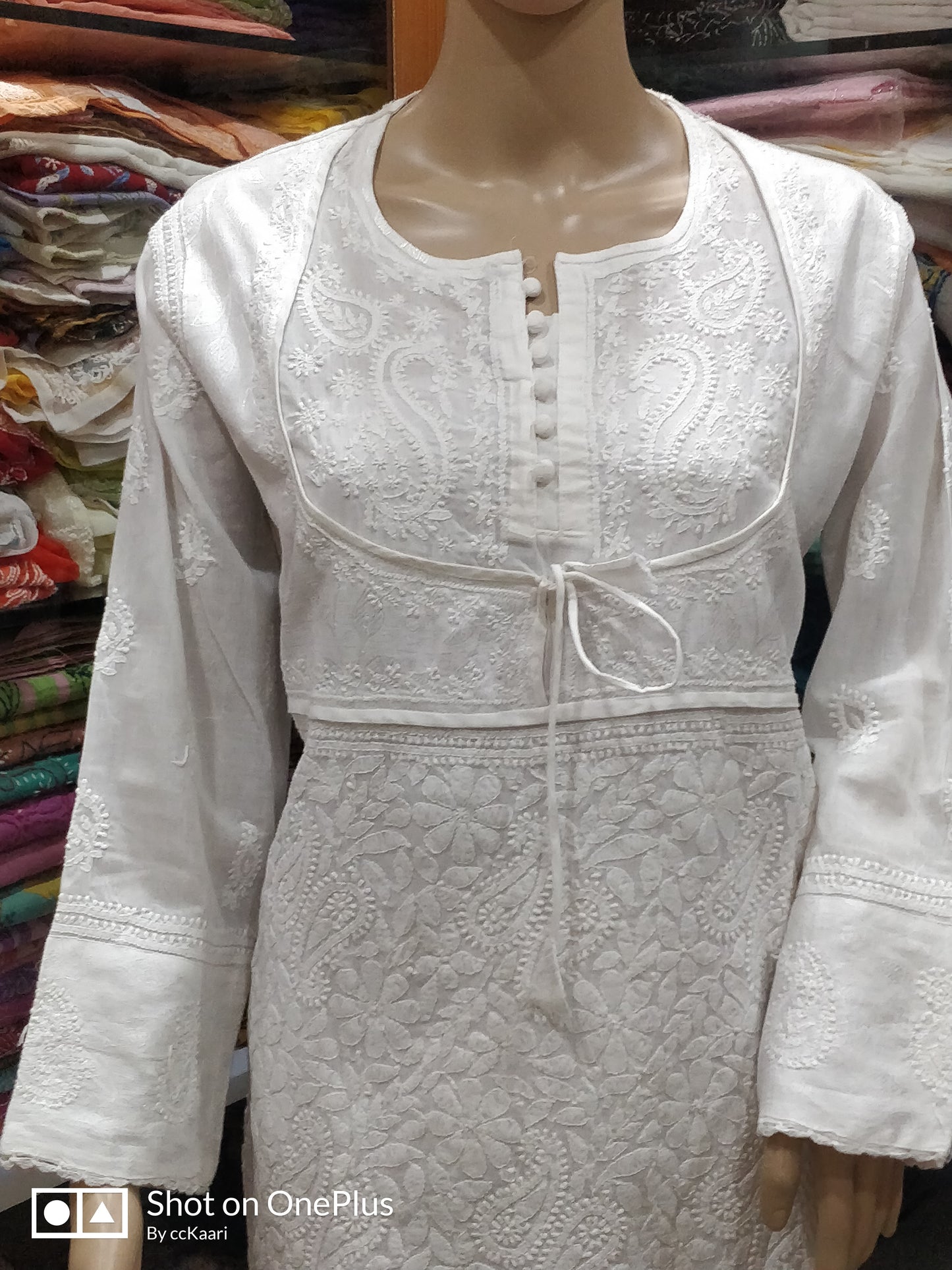 Lucknowi cotton kurti ||