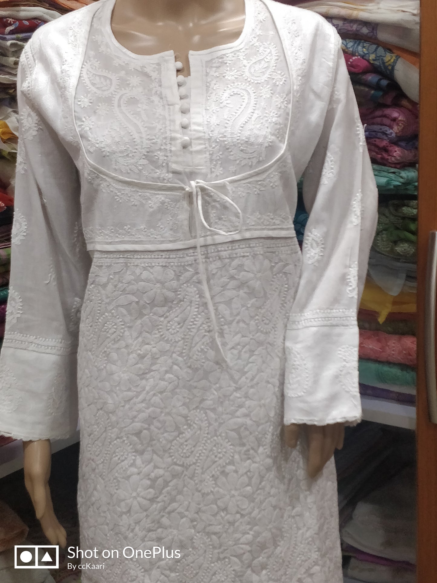 Lucknowi cotton kurti ||