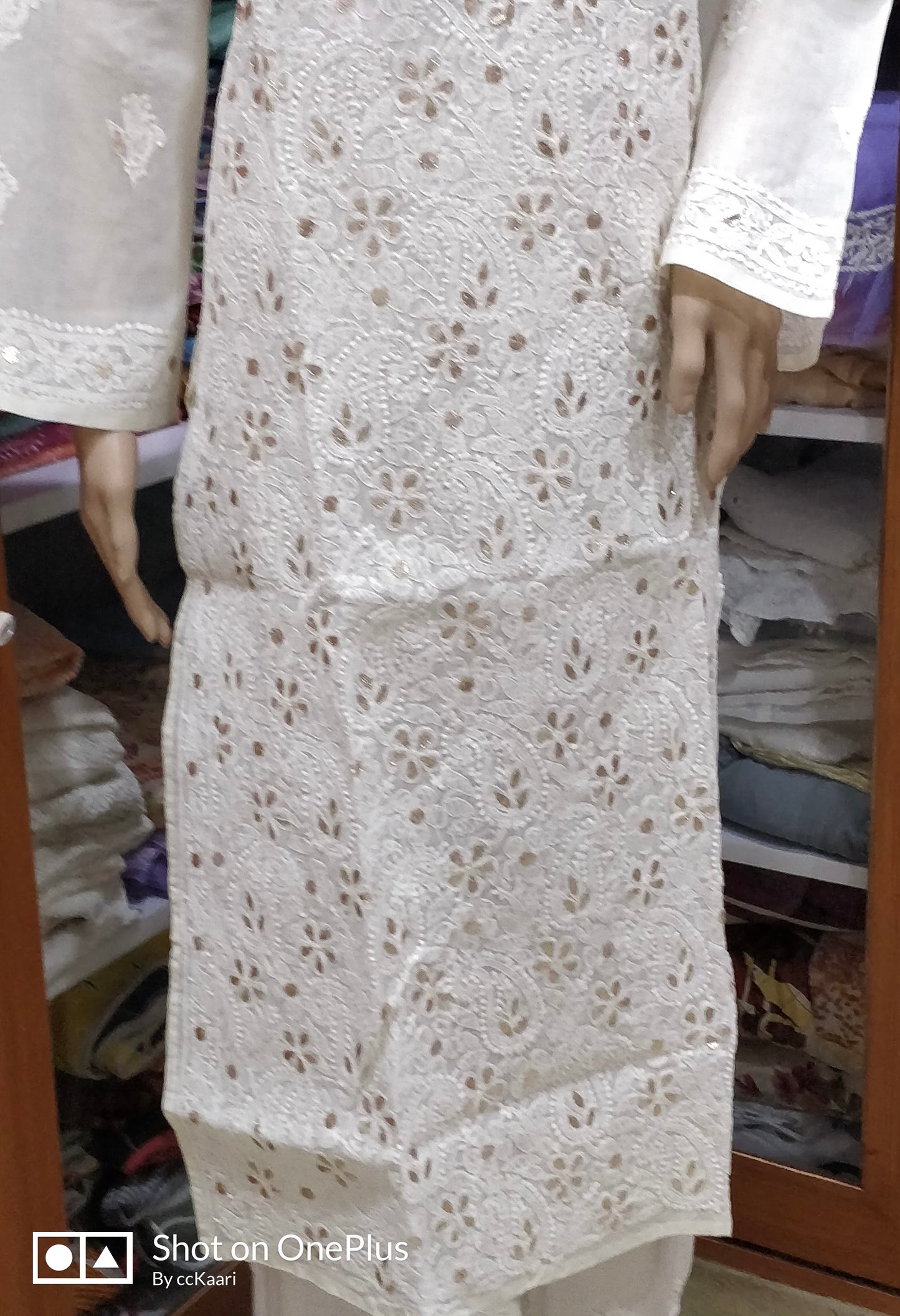 Lucknowi cotton gotta patti kurti || C229