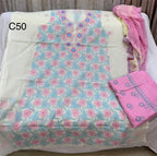 Lucknowi cotton dress material || C50
