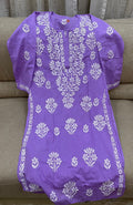 Lucknowi Mulmul Cotton kurti || LMUK09