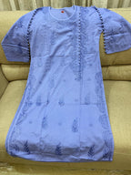 Lucknowi Mulmul Cotton kurti || LMCK010