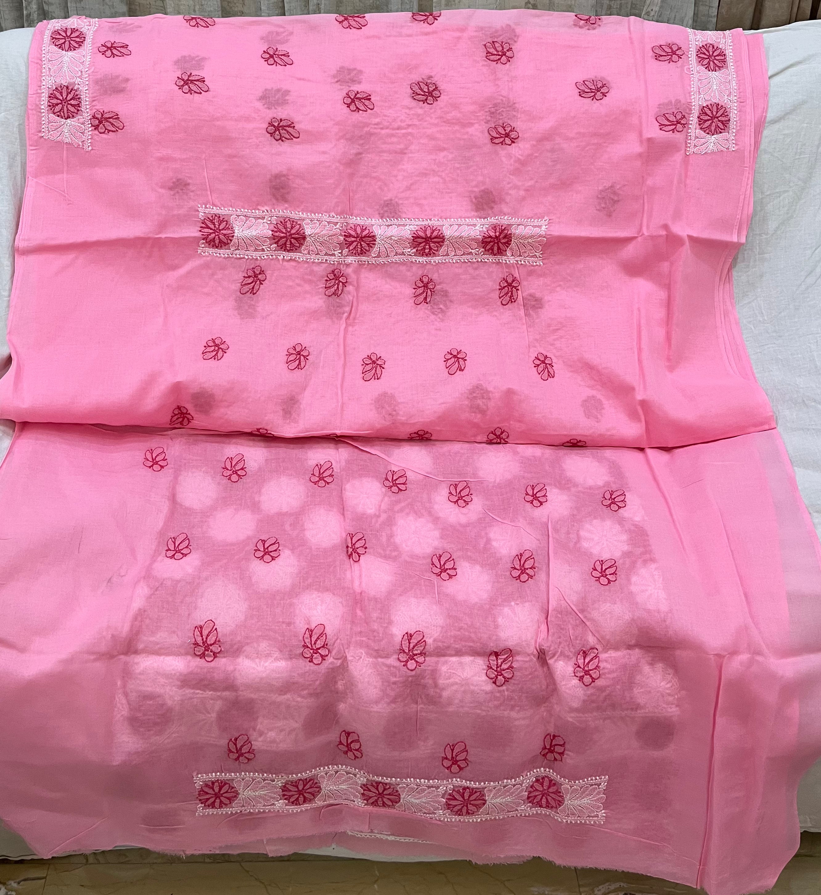 Lucknowi cotton dress material || C62