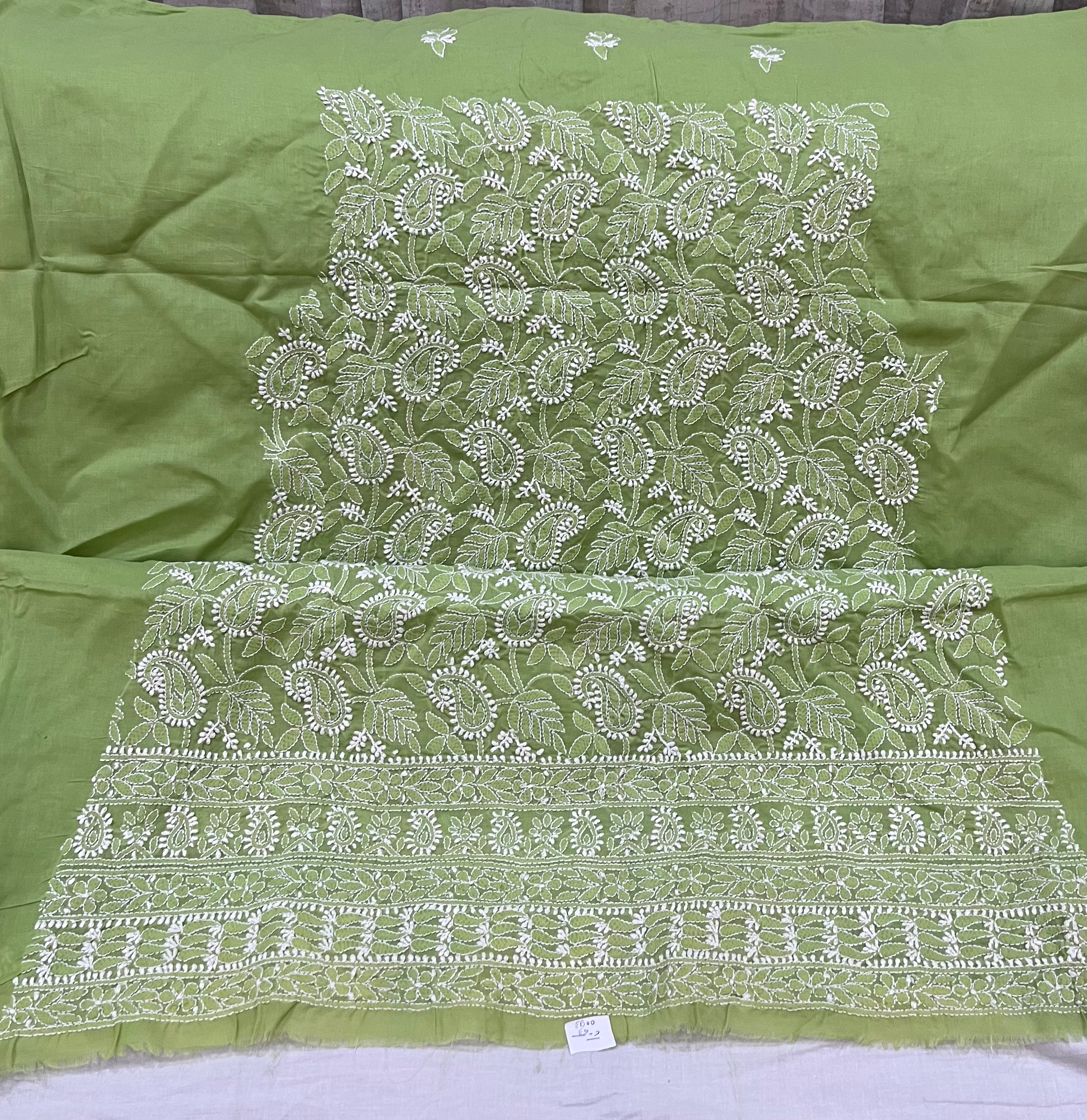 Lucknowi cotton dress material || C63