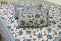 Jaipuri Petal Collection Double Bedsheets with 2 Pillow Covers | B18