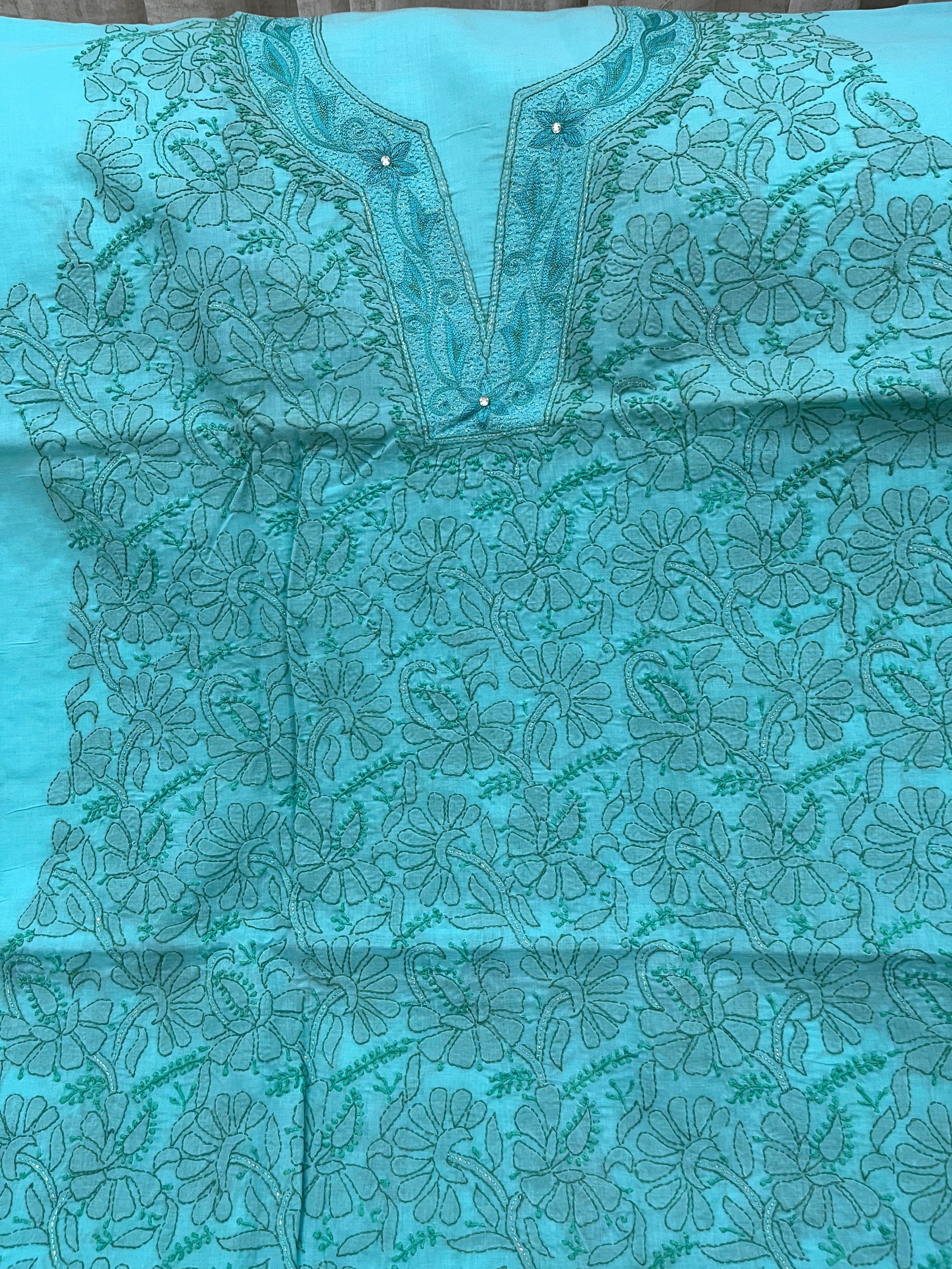 Lucknowi cotton dress material || C57