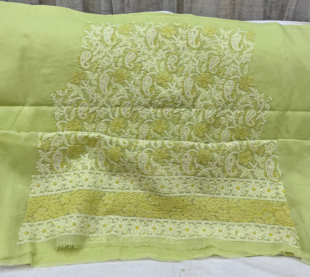 Lucknowi cotton dress material