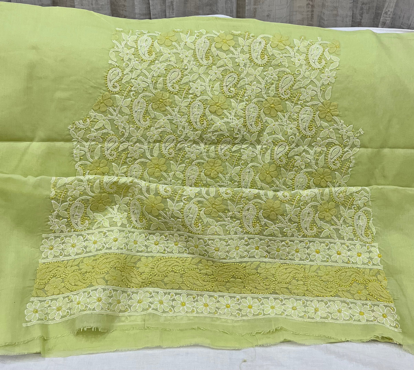 Lucknowi cotton dress material