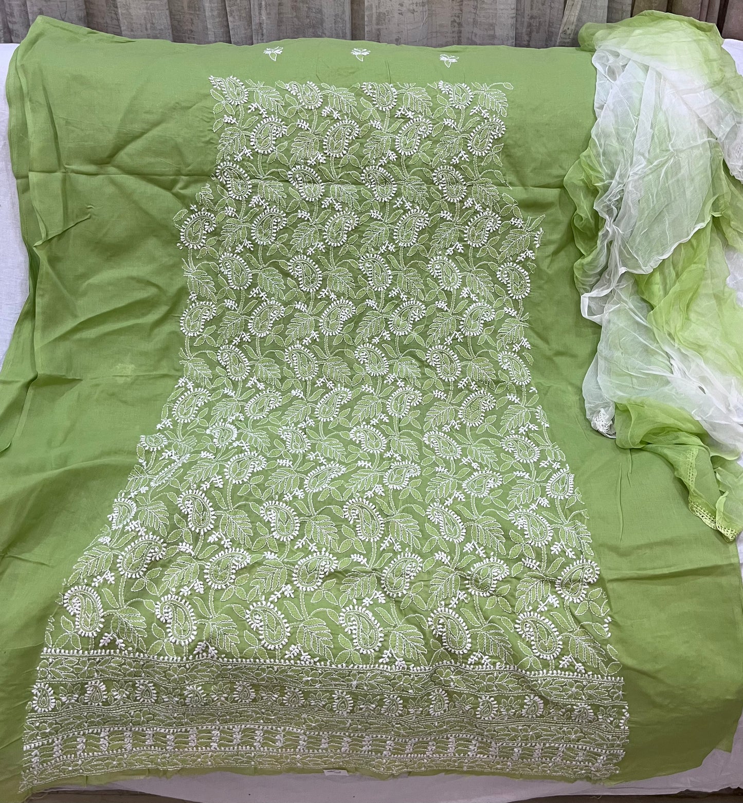 Lucknowi cotton dress material || C63