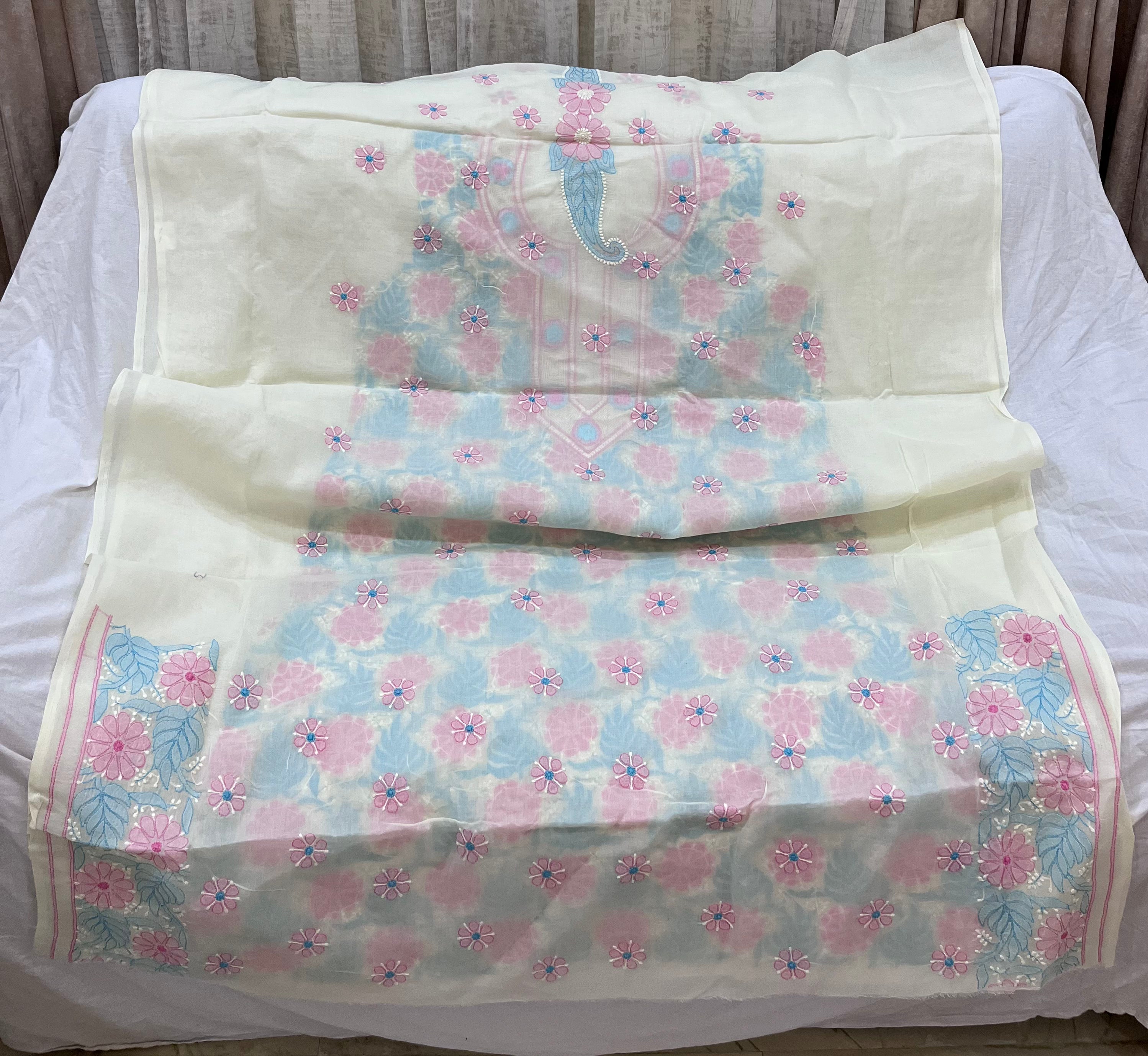 Lucknowi cotton dress material || C50