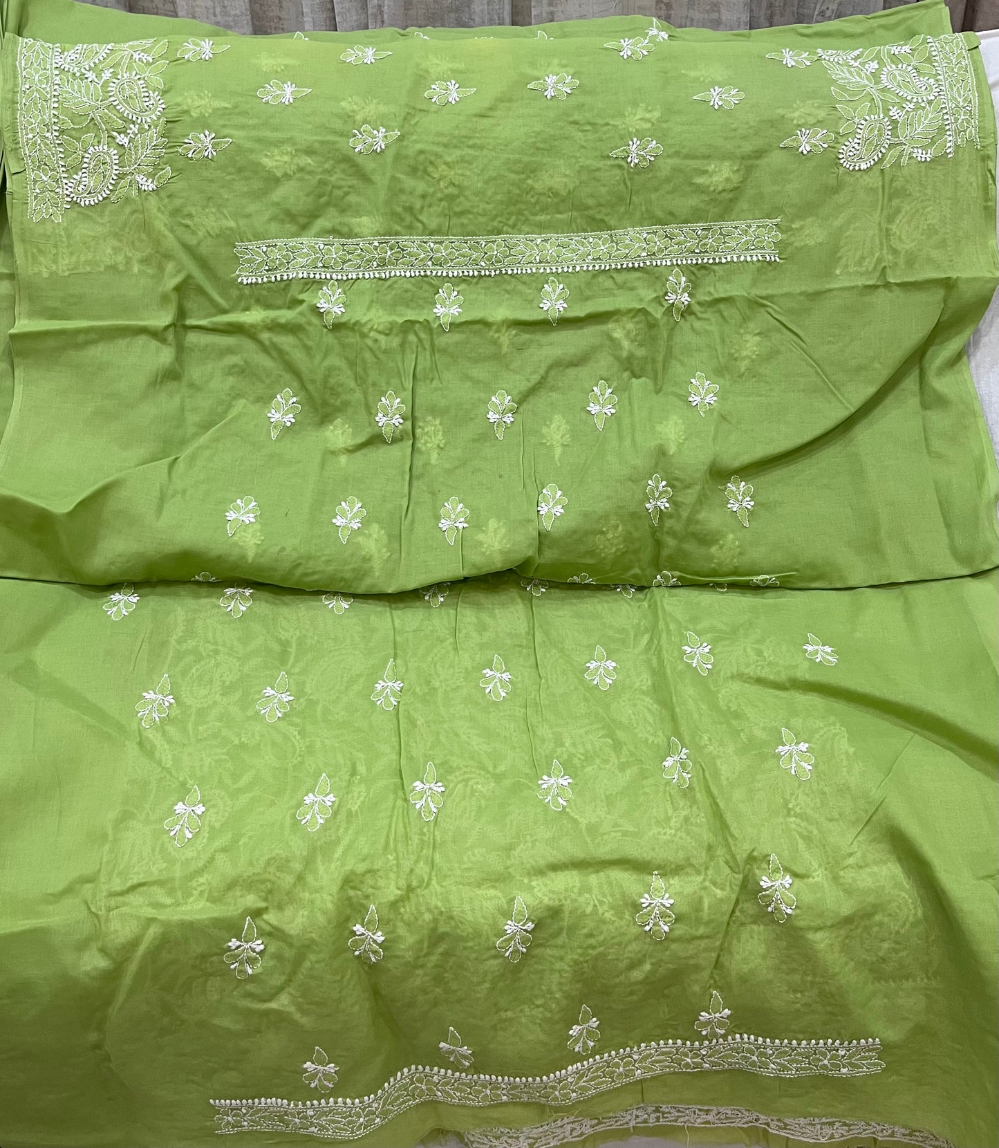 Lucknowi cotton dress material || C63