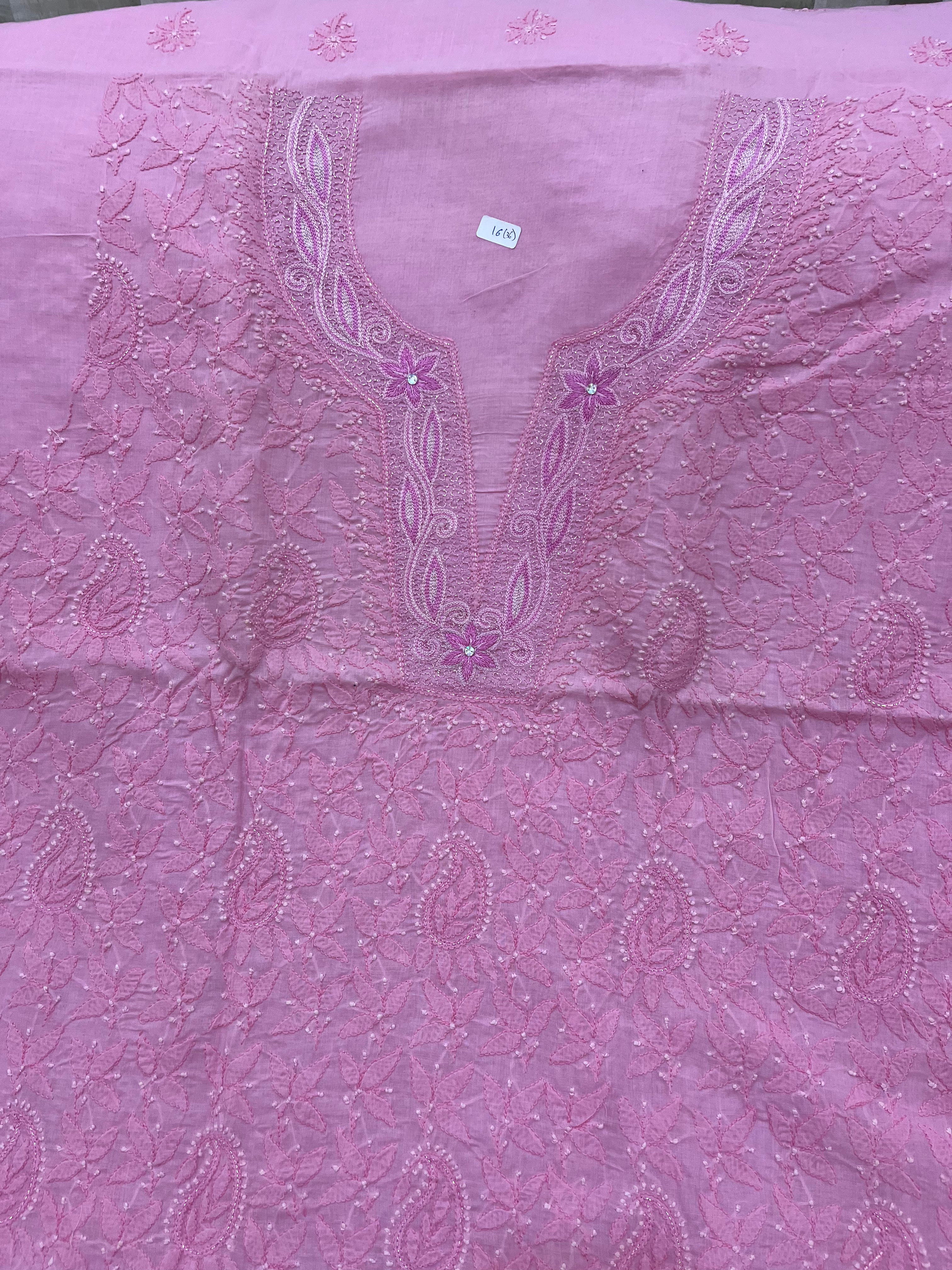 Lucknowi cotton dress material || C55