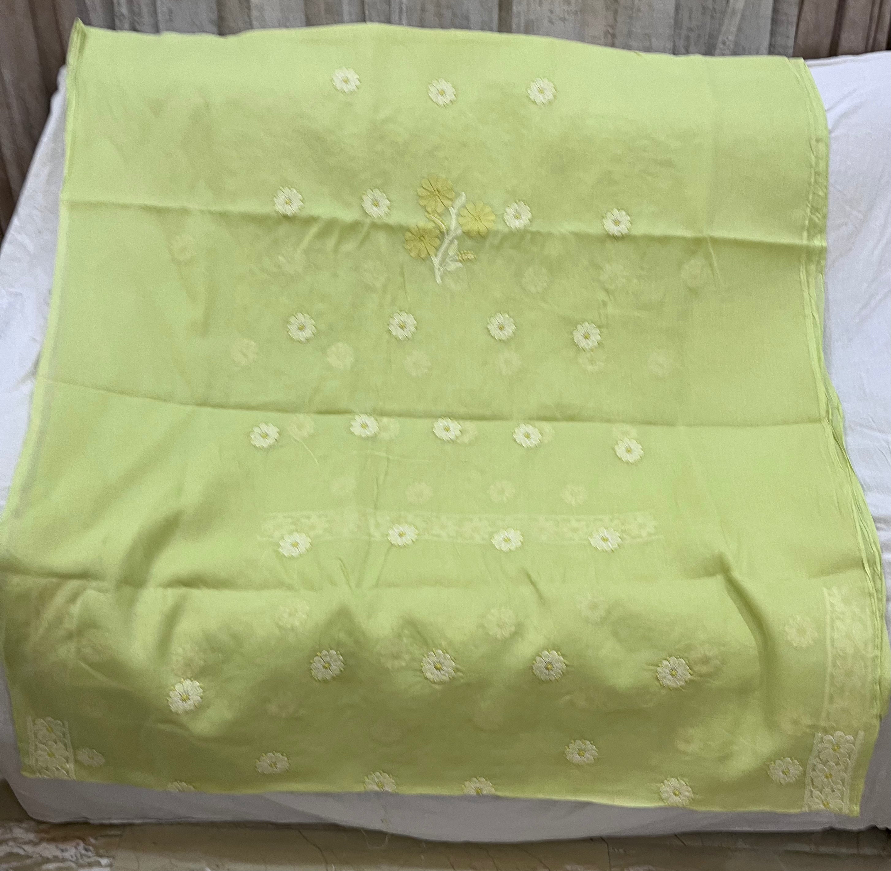 Lucknowi cotton dress material