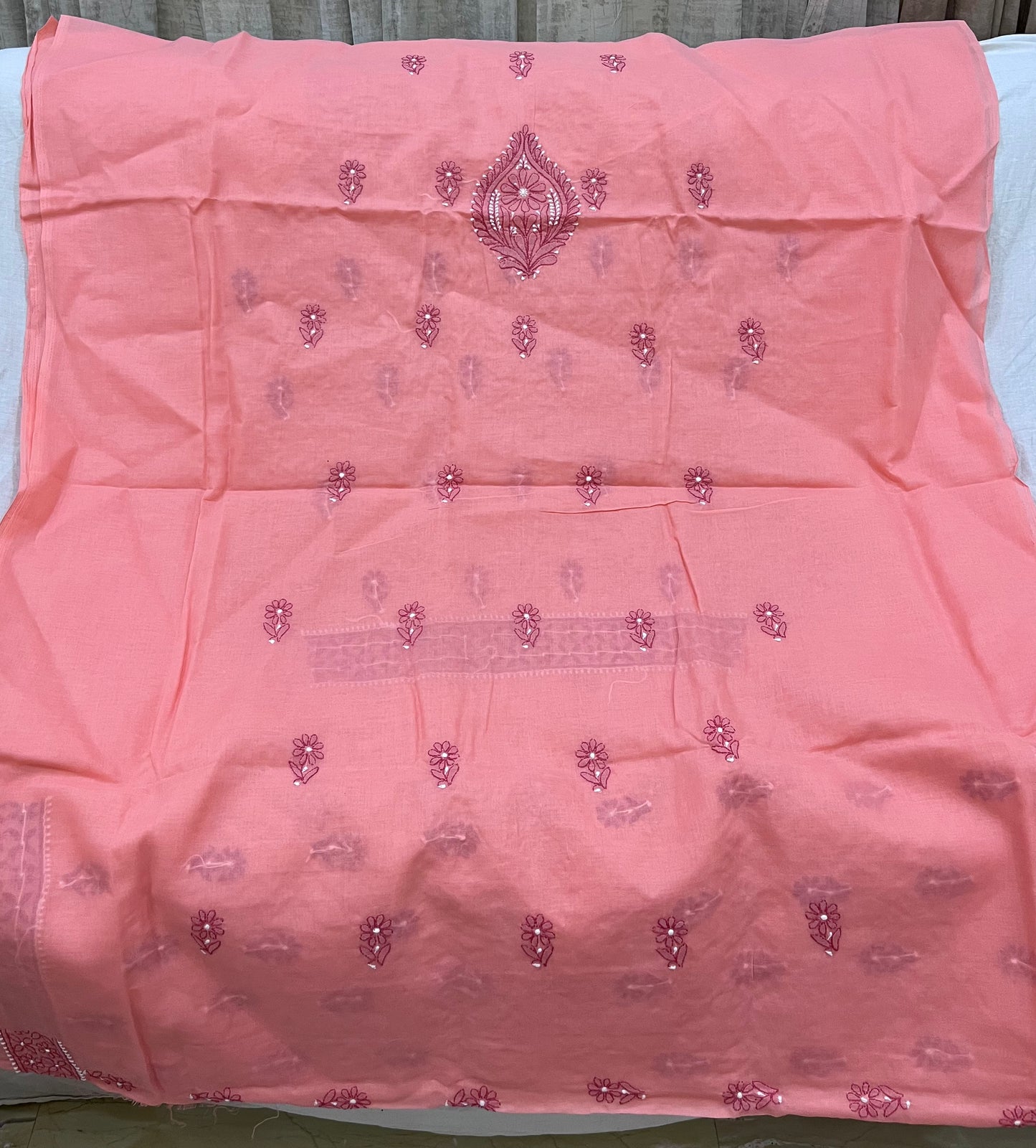 Lucknowi cotton dress material || C66