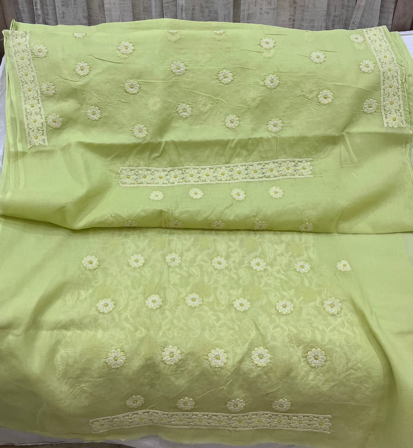 Lucknowi cotton dress material