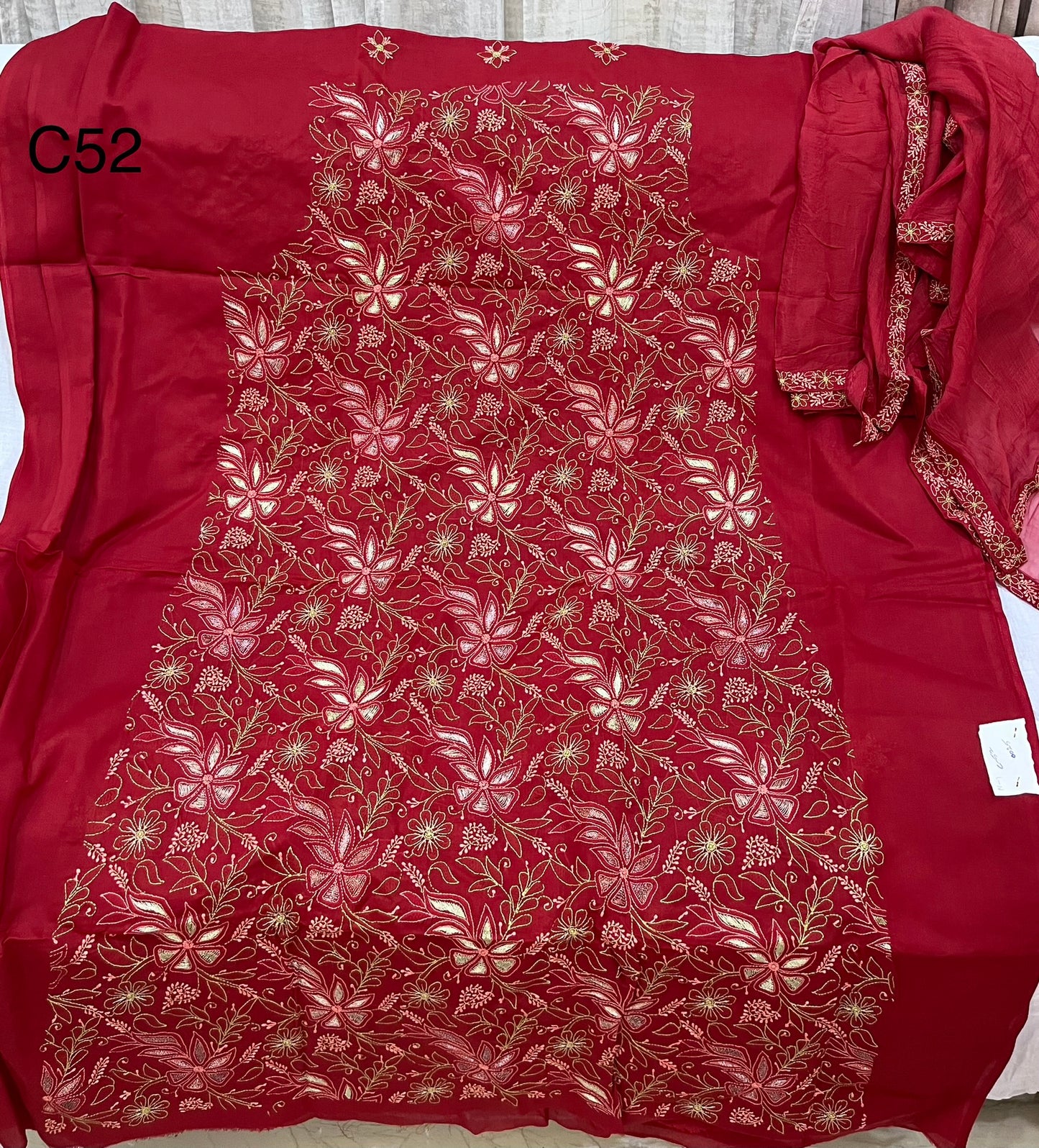 Lucknowi cotton dress material || C52