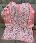 Lucknowi georgette short top || LGST02